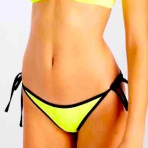 Young & Reckless neon yellow swim bottom M